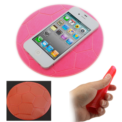 Fooball Style Transparent Super Magic of Silicone Car with Non-slip Pad for Phone / GPS/ MP4/ MP3, Black